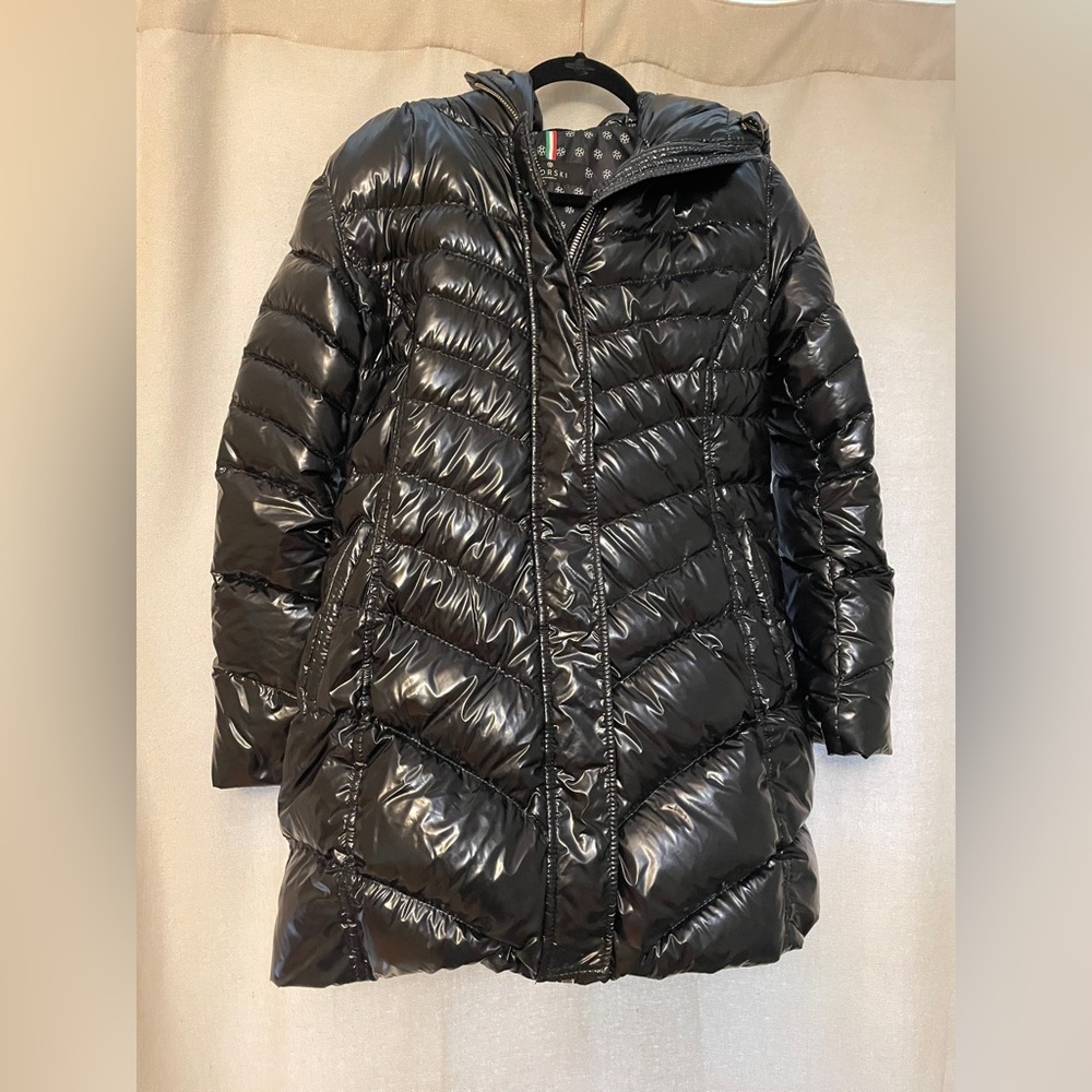 GORSKI Shiny Black Puffer Jacket